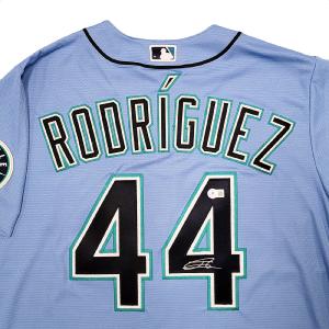MARINERS JULIO RODRIGUEZ AUTOGRAPHED BLUE NIKE JERSEY SIZE L BECKETT 212092 Best Pices Cheap Pice