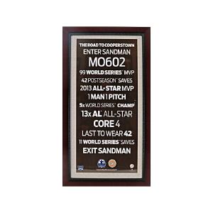 Mariano Rivera New York Yankees Framed Subway Sign w/Dirt (Steiner COA) How Much Online