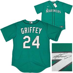 MARINERS KEN GRIFFEY JR. AUTOGRAPHED TEAL NIKE JERSEY SIZE L BECKETT 212481 Online Cheap Online
