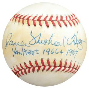 Mike Hegan Autographed AL Baseball Yankees Yankees 1966 & 1967 Beckett S78881 Clearance Purchase