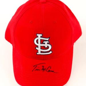 Tim McCarver St. Louis Cardinals Signed Cardinals Logo Adjustable Hat (Beckett) New Arrival