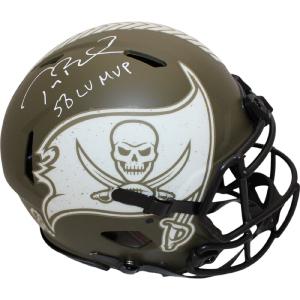 Tom Brady Autographed Tampa Bay Buccaneers 22 STS Pro Helmet SB LV MVP FAN 46981 Recommend Cheap Pice