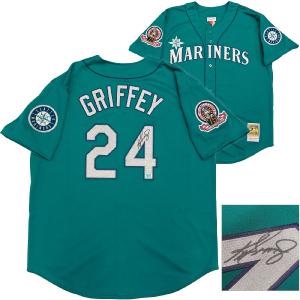 MARINERS KEN GRIFFEY JR. AUTOGRAPHED M&N 1995 JERSEY 52 BECKETT 234583 For Sale Top Quality