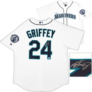 MARINERS KEN GRIFFEY JR. AUTOGRAPHED MAJESTIC JERSEY RETIREMENT BECKETT 206026 Discount Manchester
