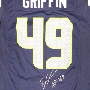 SEAHAWKS SHAQUEM GRIFFIN AUTOGRAPHED BLUE NIKE JERSEY SIZE M MCS HOLO 134401 Buy Cheap New