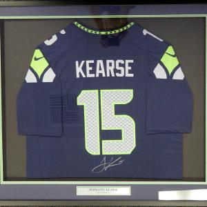SEAHAWKS JERMAINE KEARSE AUTOGRAPHED FRAMED BLUE NIKE JERSEY MCS HOLO 107764 2025 Unisex Online