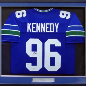 SEAHAWKS CORTEZ KENNEDY AUTOGRAPHED SIGNED FRAMED BLUE JERSEY BECKETT 185073 For Sale Cheap Pice From China