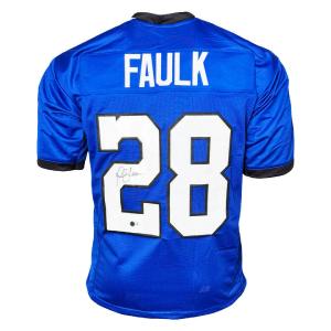Marshall Faulk Signed Indianapolis Blue Football Jersey (Beckett) Perfect Cheap Online