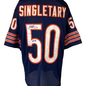 Mike Singletary Chicago Signed Navy Blue Football Jersey HOF 98 Inscribed JSA Buy Cheap Outlet