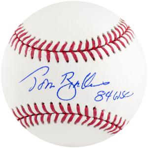 Tom Brookens Signed Rawlings Official MLB Baseball w/84 WS Champs - (SS COA) Free Shipping Cheap Pice