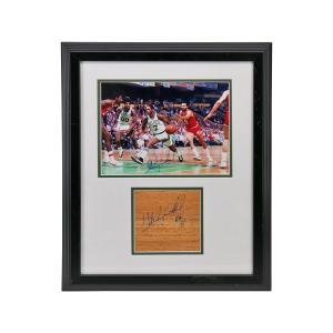 Nate Archibald Boston Celtics Autographed Signed Inscribed Faux Court Framed Collage (JSA COA) Comfortable Cheap Online