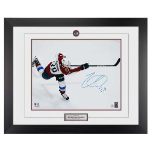 Nathan MacKinnon Colorado Avalanche Signed Slapshot 26x32 Frame Sale View