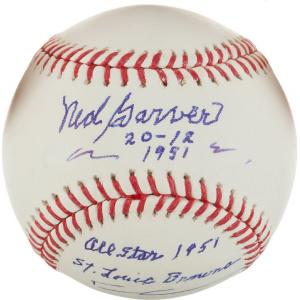 NED GARVER SIGNED 20-12 1951 ST LOUIS BROWNS ALL STAR BASEBALL TIGERS ANGELS Online Online Clearance