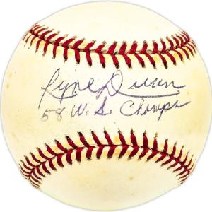 Ryne Duren Autographed Signed AL Baseball New York Yankees "58 WS Champs" 229611 Sale Footlocker