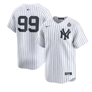 New York Yankees Aaron Judge Nike White 2024 World Series Limited Player Jersey Perfect Cheap Pice