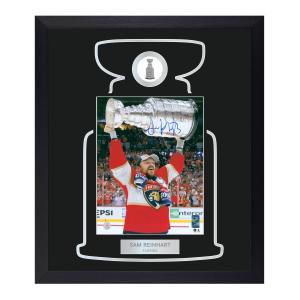 Sam Reinhart Autographed Florida Panthers Cup Champion 23x27 Frame Buy Cheap Visit