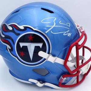 Ryan Tannehill Auto Titans Flash Full Size Speed Helmet (Smudge) Beckett WN46138 Discount Many Kinds Of
