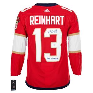 Sam Reinhart Florida Panthers Signed & Inscribed 2024 Stanley Cup adidas Jersey Buy Cheap Deals