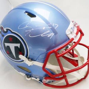 Ryan Tannehill Autographed Titans Flash Full Size Auth Helmet (Smudged) Beckett Inexpensive For Sale