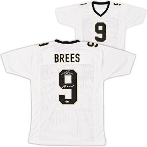 SAINTS DREW BREES AUTOGRAPHED WHITE JERSEY "SB XLIV MVP" BECKETT WITNESS 216828 Excellent Online