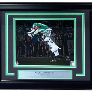 Saquon Barkley Framed 8x10 Philadelphia Eagles Reverse Hurdle Photo Pay With Visa Cheap Online