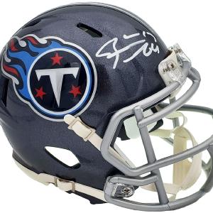 RYAN TANNEHILL AUTOGRAPHED TITANS BLUE SPEED MINI HELMET BECKETT QR 197223 Clearance Deals