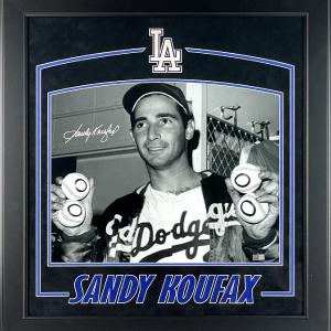 Sandy Koufax Signed Autographed Dodgers 4 No-Hitters 16x20 Photo Framed TRISTAR Explore