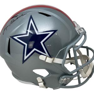 Roger Staubach Signed Dallas Cowboys Full Size 1976 Replica Speed Helmet BAS Clearance Geniue Stockist