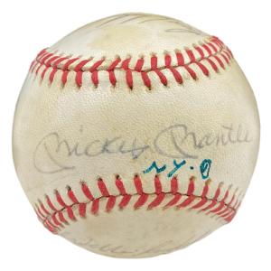 New York Yankees Greats Signed Official AL Baseball Mantle & More BAS AC61977 Buy Cheap Genuine