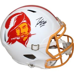 Trent Dilfer Autographed Tampa Bay Buccaneers TB F/S Speed Helmet Beckett 48409 Choice For Sale