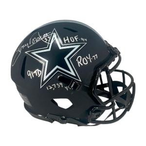 Tony Dorsett Signed 4 Inscription Dallas Cowboys Authentic Eclipse Speed Full-Si Free Shipping Pay With Visa