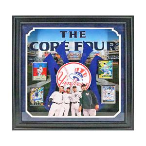 New York Yankees Core Four Jeter, Rivera, Posada & Pettitte Autographed Signed Framed Trading Card Collage (Steiner CX LOA) Outlet For Nice