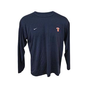 John Desko Syracuse University Men's Lacrosse Navy Nike Dri-Fit Syracuse Arching Logo and S Long Sleeve Shirt Online Online With Mastercard
