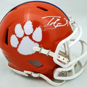 Travis Etienne Autographed Clemson Speed Mini Helmet (Smudged) Beckett #WH79006 Official Online