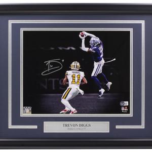 Trevon Diggs Signed Framed Dallas Cowboys 11x14 Spotlight Photo BAS Comfortable