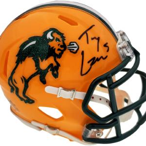 TREY LANCE AUTOGRAPHED NORTH DAKOTA STATE BISON SPEED MINI HELMET BECKETT 187734 Low Pice Fee Shipping Sale Online
