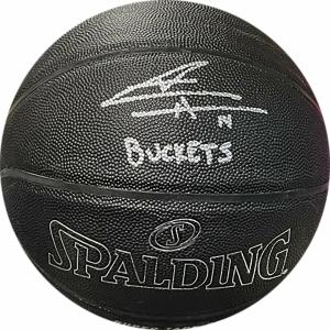 Tyler Herro "Buckets" Autographed Black Indoor/Outdoor Basketball (JSA) Outlet Popular