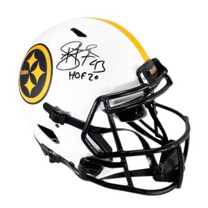 Troy Polamalu Signed HOF 20 Inscription Pittsburgh Steelers Authentic Lunar Spee Buy Cheap Pice