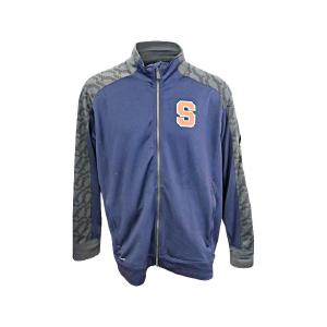 John Desko Syracuse University Men's Lacrosse Nike Syracuse Dri-Fit Full Zip Navy/Grey Sleeves (Size XXL) Sast Sale Online