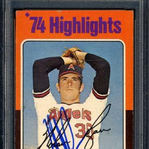 Nolan Ryan PSA DNA Cert Signed 1975 Topps Autograph Release Dates