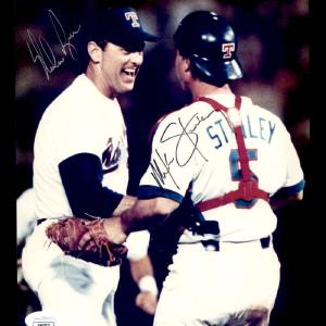 Nolan Ryan Mike Stanley JSA Certed Signed  8x10 Photo Autograph Rangers Many Kinds Of Cheap Online