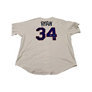 Nolan Ryan Texas Rangers Autographed Signed Majestic Cooperstown Collection Jersey (Ryan Holo) Quality Original