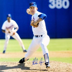 NOLAN RYAN AUTOGRAPHED 16X20 PHOTO TEXAS RANGERS BECKETT BAS STOCK #201263 2025 New Cheap Pice