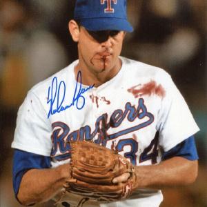 Nolan Ryan Signed Autographed Texas Rangers Bloody Lip 8x10 Photo TRISTAR COA Outlet Discount Authentic