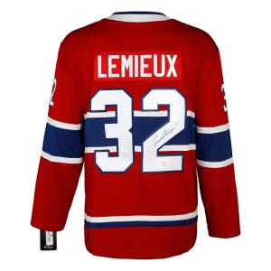 Claude Lemieux Signed Montreal Canadiens Red Fanatics Breakaway Jersey Outlet Discount Authentic