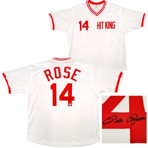 CINCINNATI REDS PETE ROSE AUTOGRAPHED SIGNED WHITE JERSEY PR HOLO STOCK #202355 Visa Payment Cheap Pice