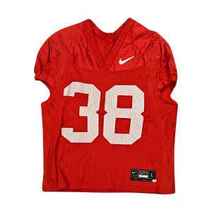 Ohio State Buckeyes Practice Used Red Nike Jersey #38 Size L (OSU LOA) Buy Authentic Online