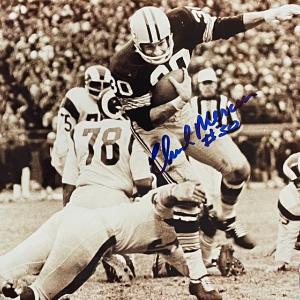 Chuck Mercein Autographed 8x10 Football Photo Visa Payment
