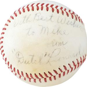 Dutch Leonard Autographed Baseball Red Sox "To Mike" D. 1952 PSA/DNA F15855 Outlet Best Seller