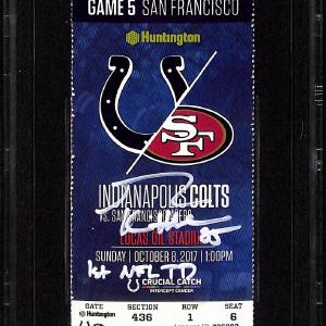 George Kittle Signed San Francisco 49ers 10/8/17 1st Touchdown Beckett 43674 Fast Delivery Online